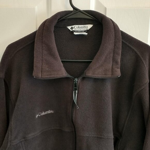 COLUMBIA Men's Fleece Jacket, Size Large, Gray - Picture 2 of 6